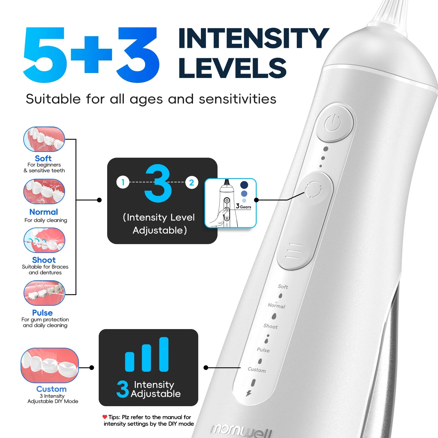 Portable Water Flosser and Sinus Irrigator Oral Nasal Cleaning Kit - 2