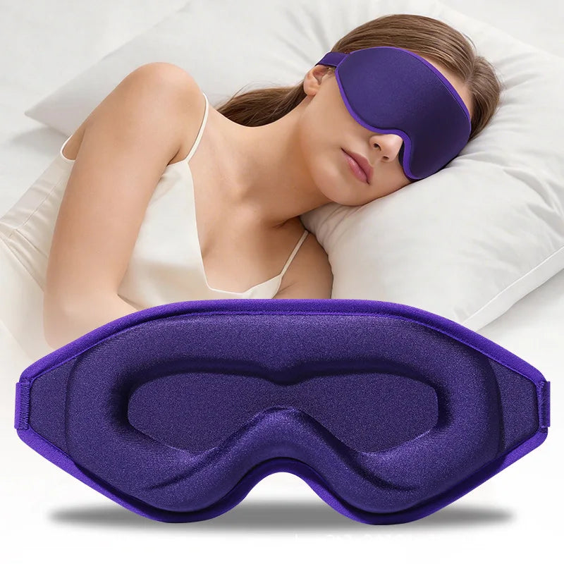 3D Sleep Mask and Contoured Eye Shade for Total Blackout