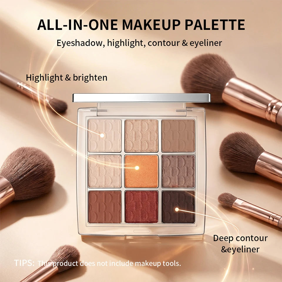 Eyeshadow Palette 9 Color Matte Shimmer Eye Makeup Kit