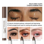 Liquid Eyebrow Pen Microblading Fork Tip Tattoo Brow Pencil
