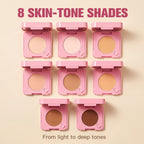 Pressed Face Powder and Setting Compact with Mirror