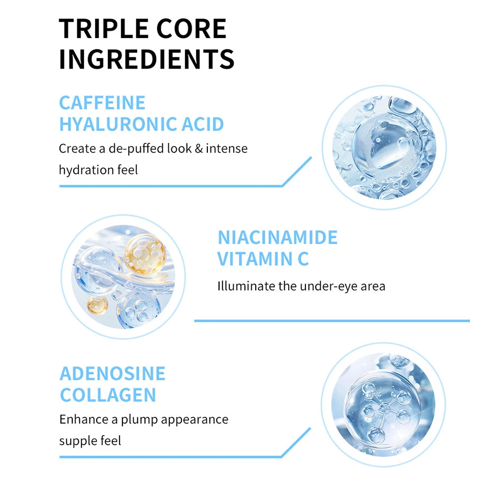 Cooling Eye Gel Hydrating Serum for Dark Circles and Puffiness