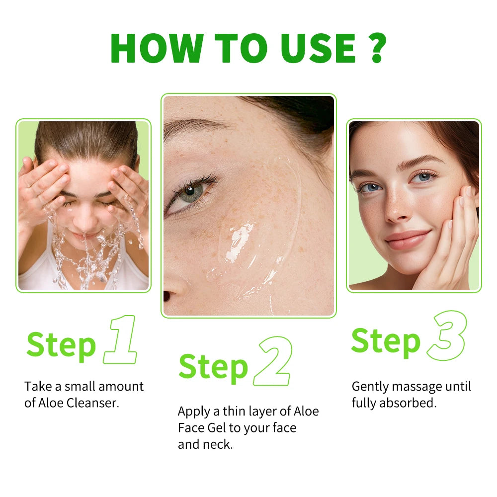 Aloe Vera Gel Moisturizing Soothing Hydrating Face Cream Skin Care