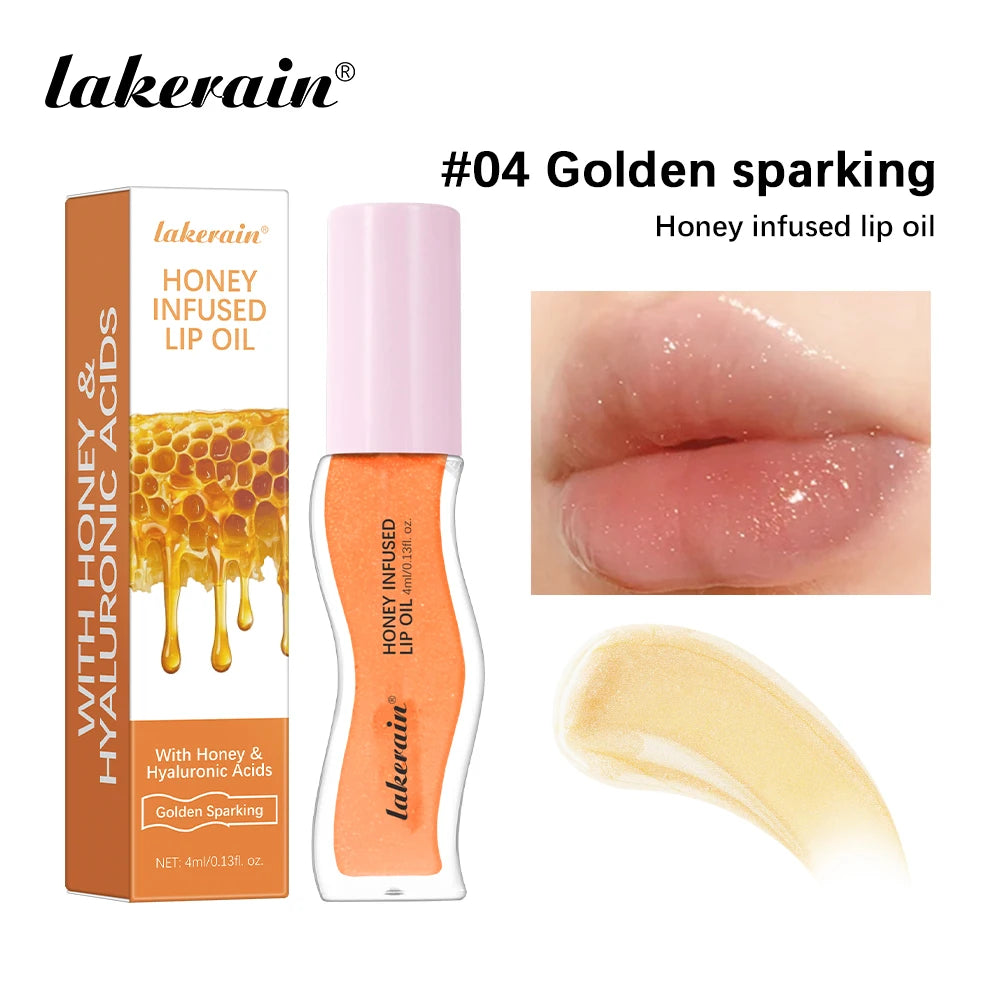 Honey Infused Lip Oil Hydrating Gloss and Moisturizing Lip Tint - 19