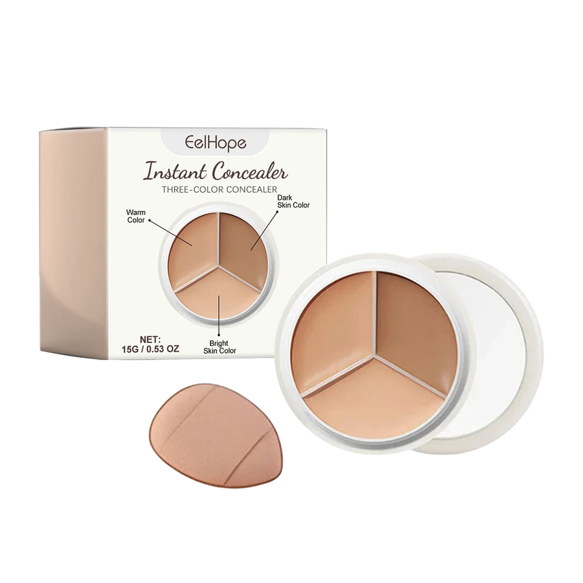 3 Color Cream Concealer Palette Color Correcting Makeup