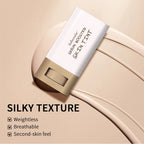Foundation Stick and Pressed Powder Makeup Set with Cosmetic Pouch