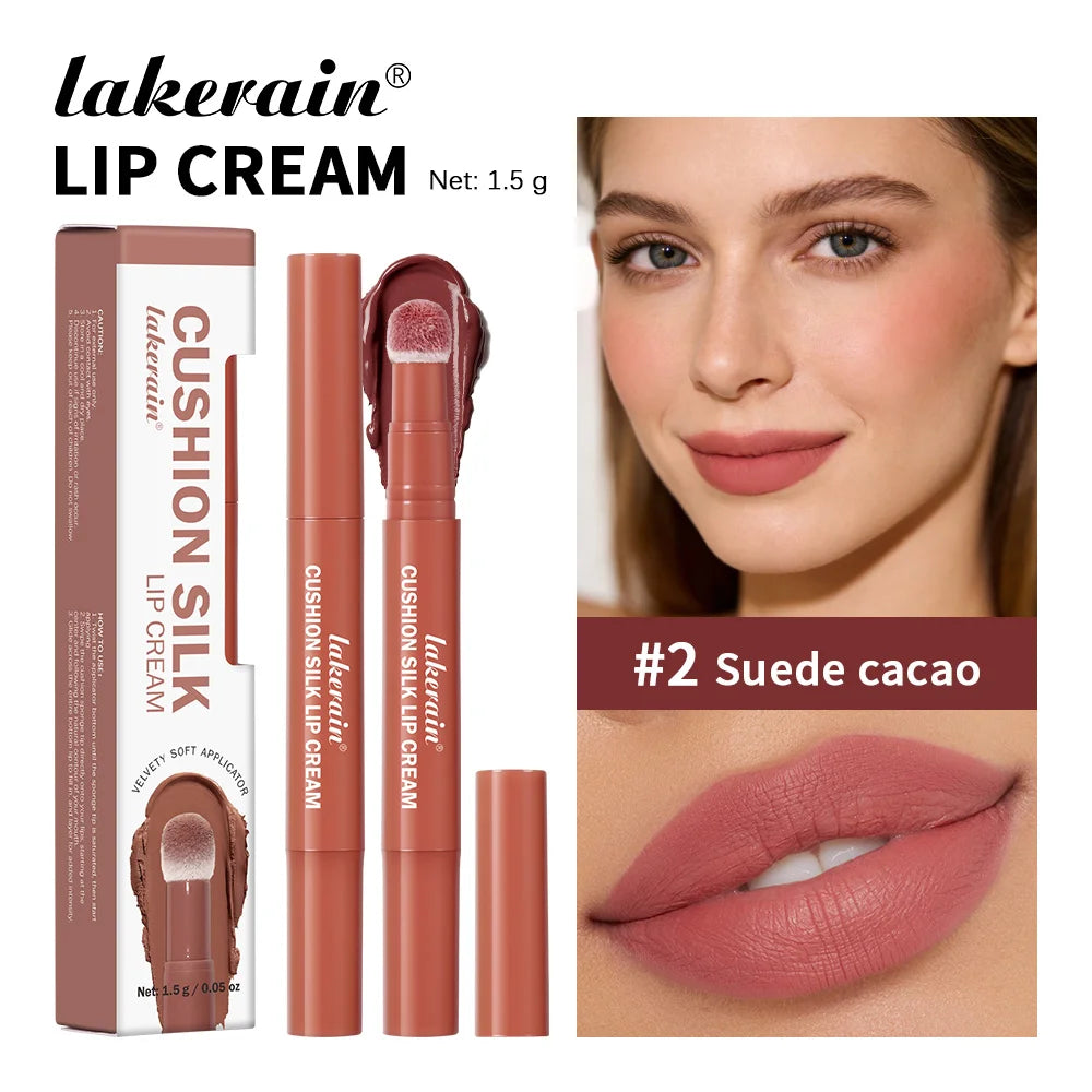 2 in 1 Lip Powder Cream and Cheek Blush Tint Waterproof Makeup