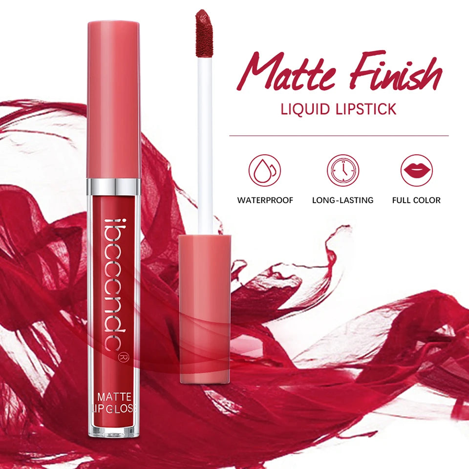 Matte Liquid Lipstick Long Lasting Waterproof Lip Glaze Makeup