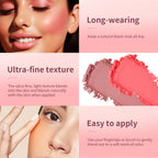 Embossed Blush Palette Matte Face Powder Blusher