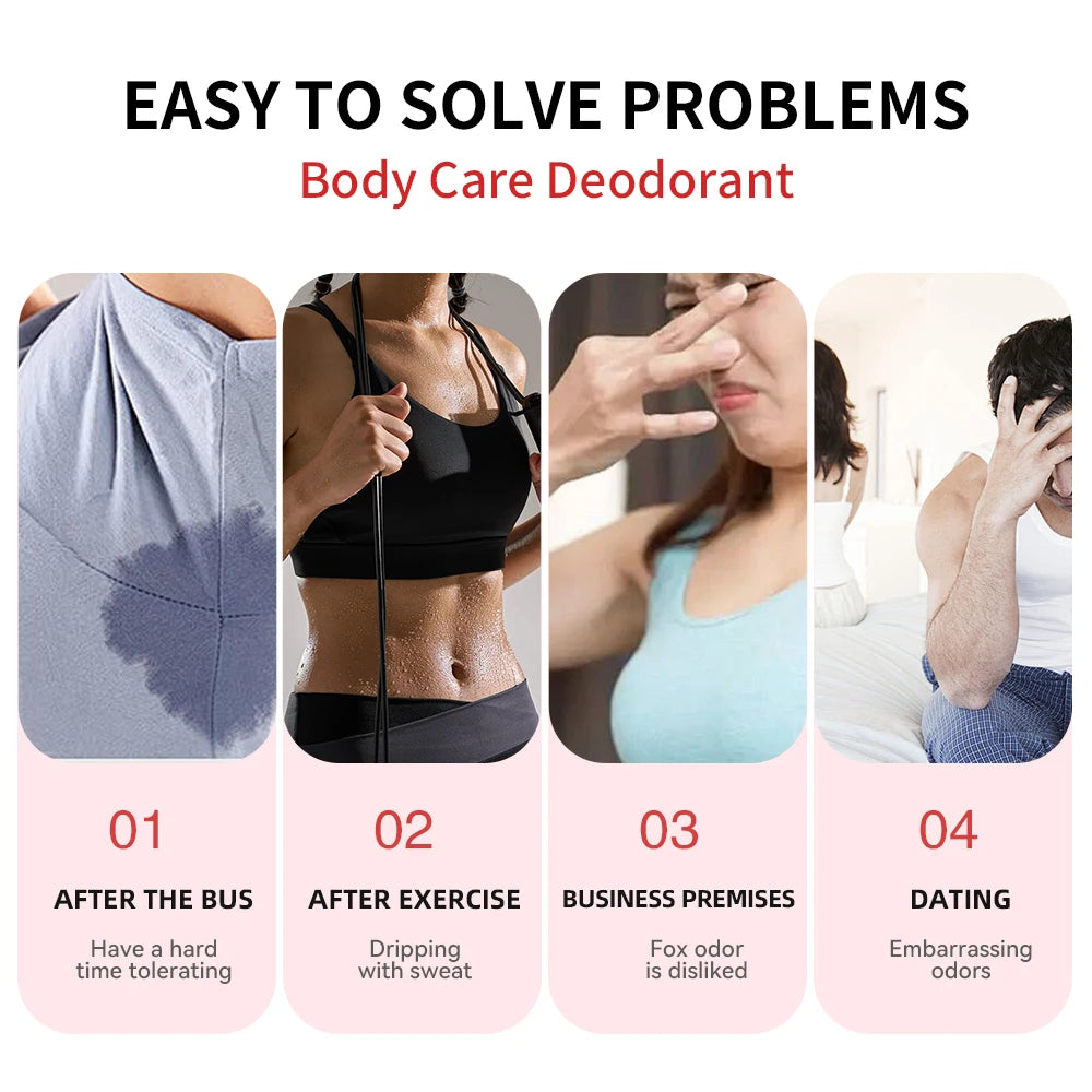 All Over Body Deodorant Stick Long Lasting Odor Control Balm