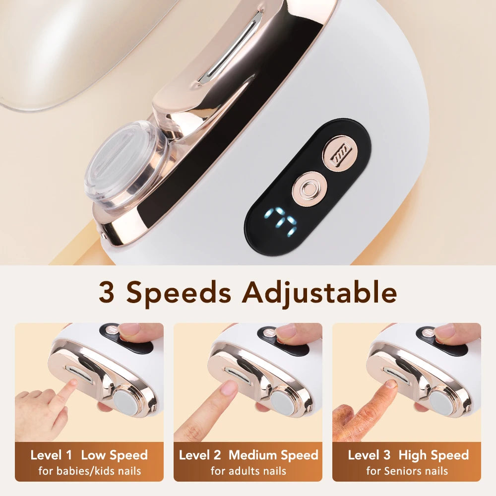 Electric Nail Clipper and Trimmer 2 in 1 Automatic Nail Grinder - 9