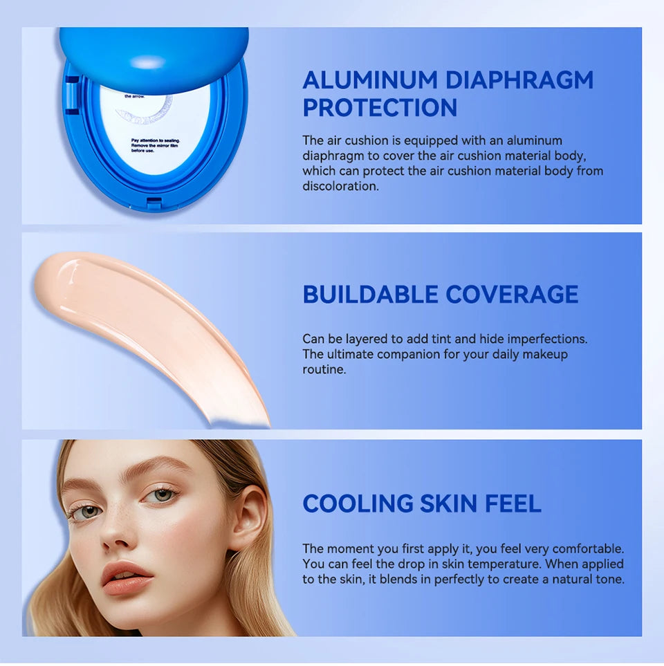 Cushion Foundation and CC Cream Long Lasting Waterproof Makeup