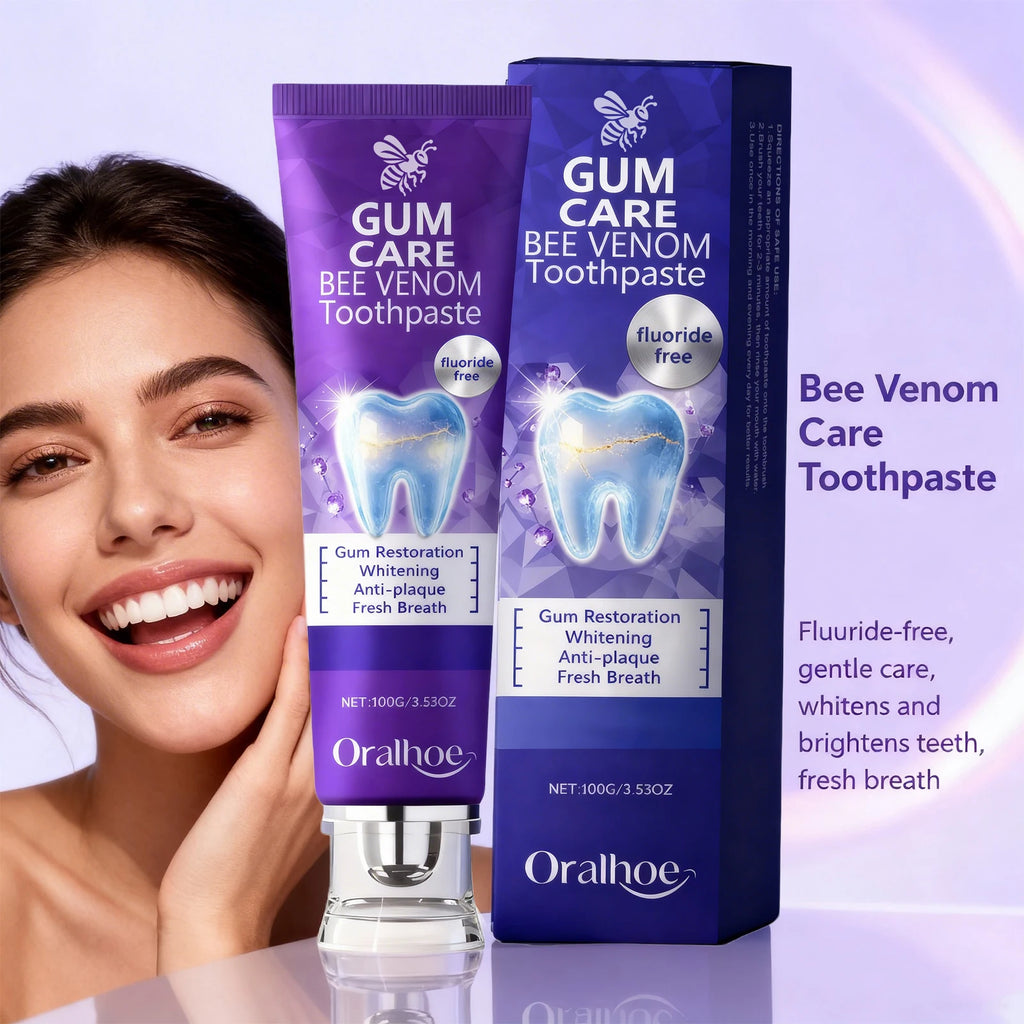 Bee Venom Toothpaste Gum Care and Teeth Whitening Oral Hygiene Cleaner