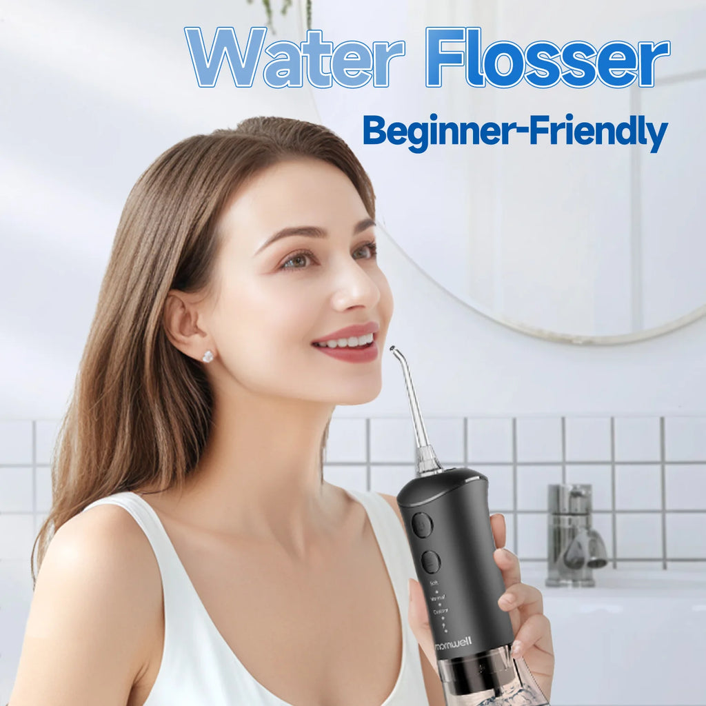 Portable Water Flosser Oral Irrigator Rechargeable Teeth Cleaner