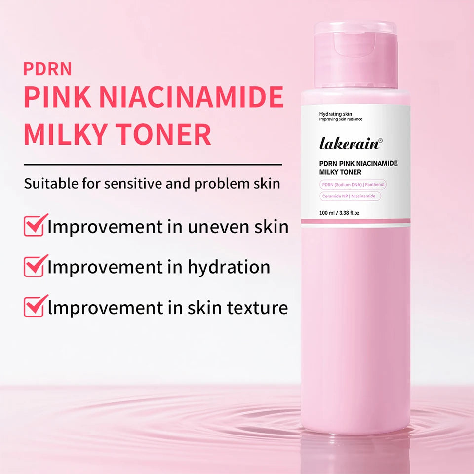 PDRN Niacinamide Toner Pink Milky Facial Lotion for Glowing Skin - 11