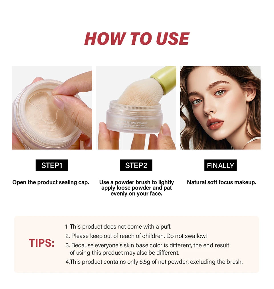 Matte Loose Setting Powder Oil Control Finishing Makeup Powder