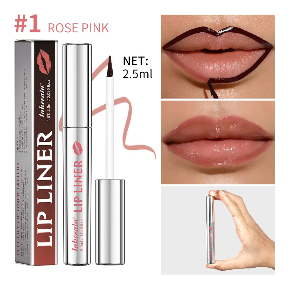 Peel Off Lip Liner Tattoo Lip Stain Waterproof Smudge Proof Liner - 23