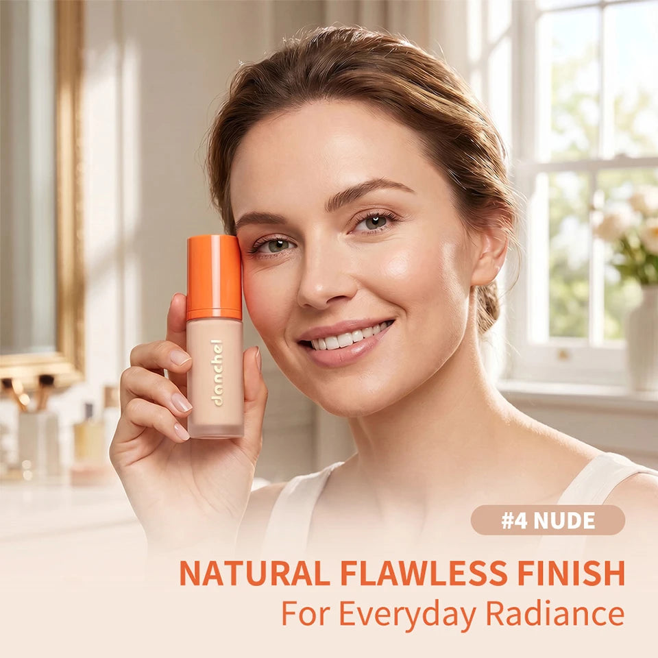 Liquid Foundation and Concealer Buildable Velvet Matte Face Makeup