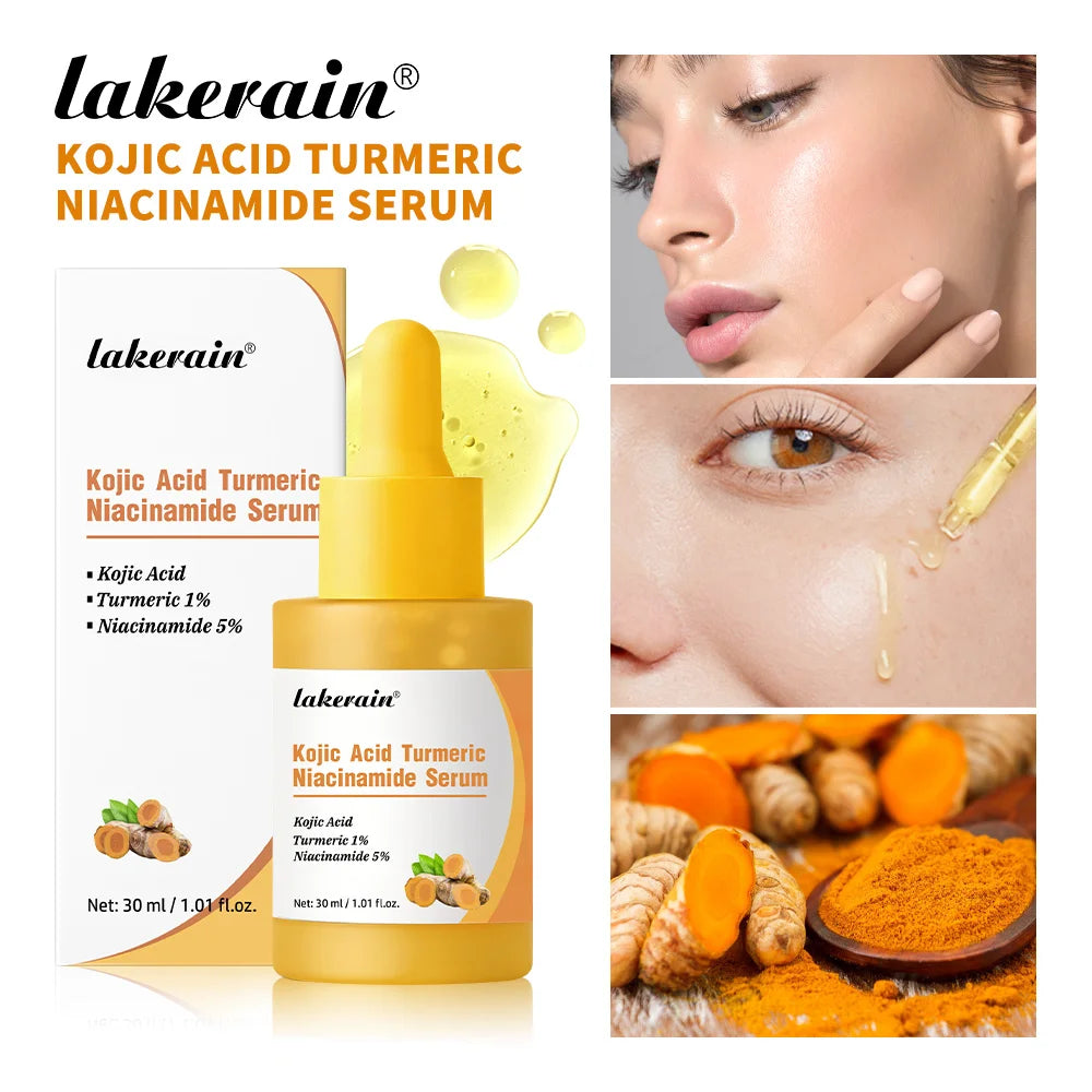 Kojic Acid Turmeric Niacinamide Serum Brightening Face Essence