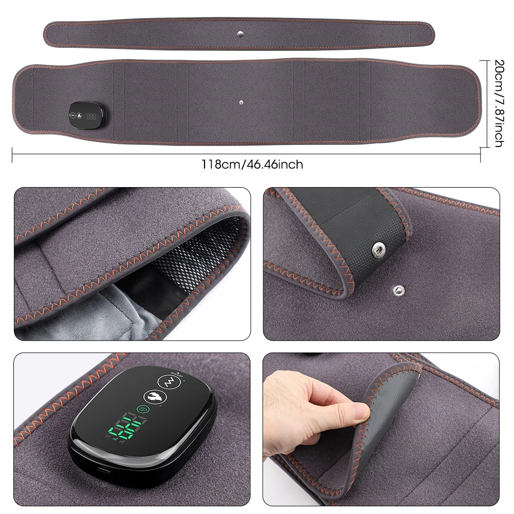 Heated Waist Massager and Back Vibration Belt