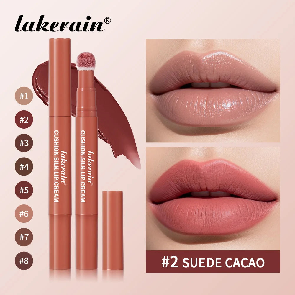 2 in 1 Lip Powder Cream and Cheek Blush Tint Waterproof Makeup - 2