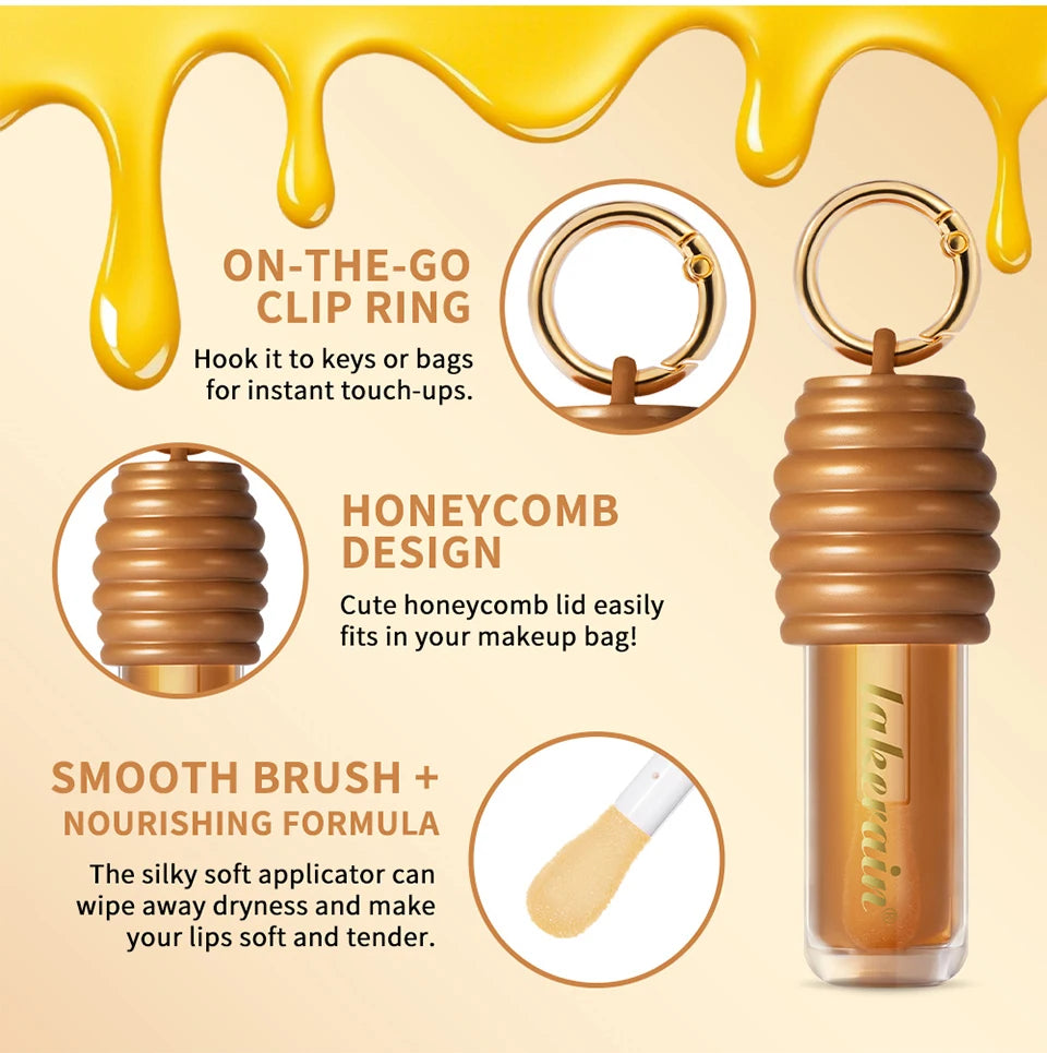 Honey Chocolate Lip Glaze and Moisturizing Lip Gloss Set