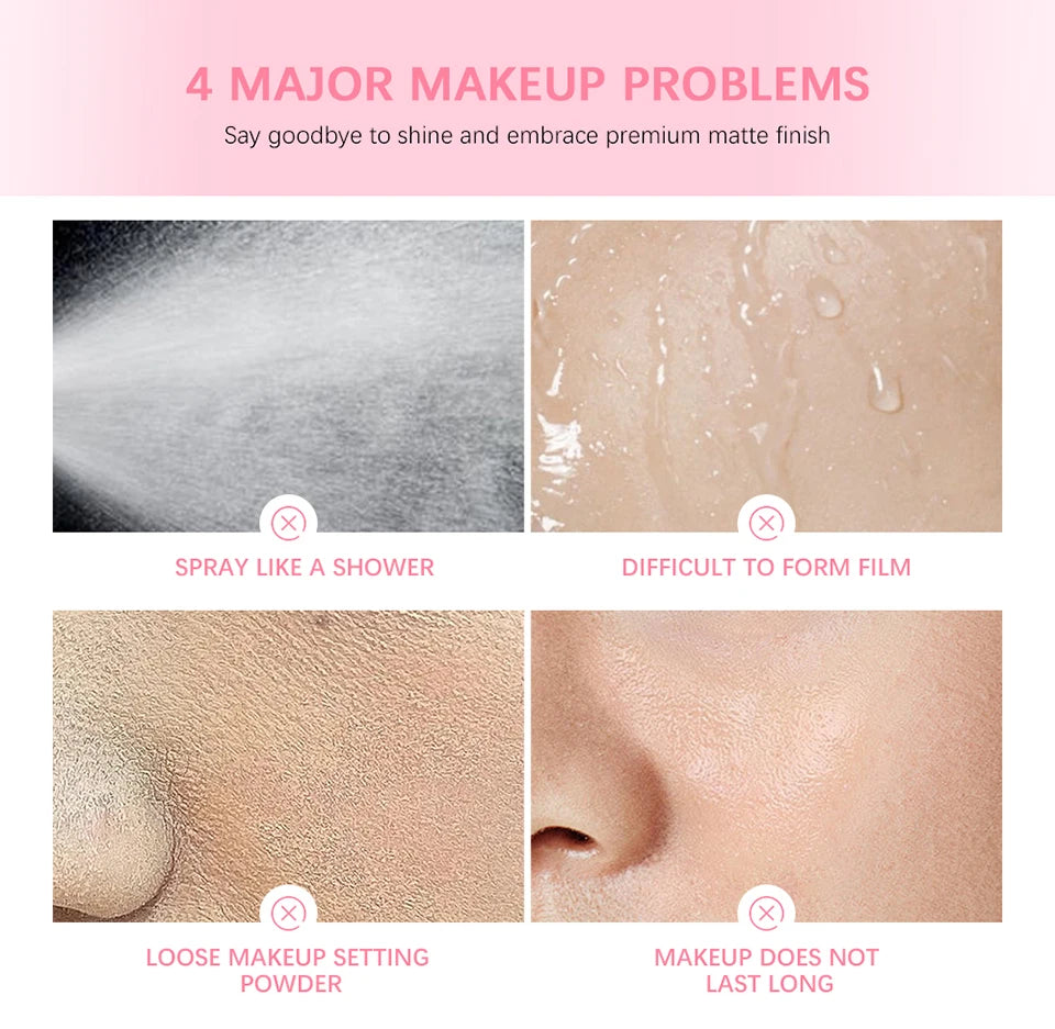 Mattifying Setting Spray Long Lasting Makeup Finishing Mist - 12