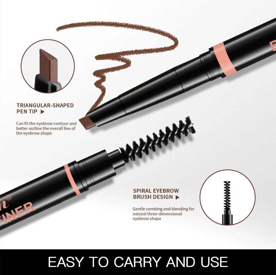 Waterproof Eyebrow Pencil Triangular Brow Definer Makeup Pen