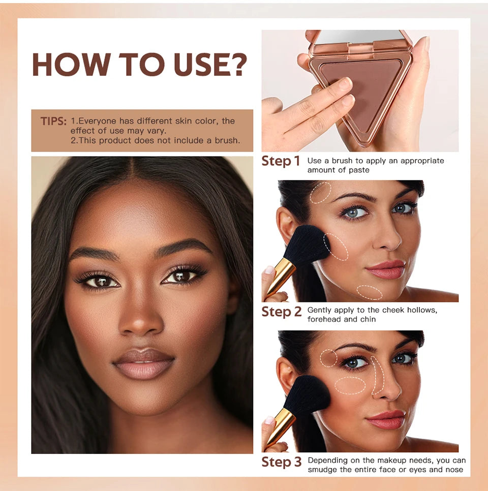 Matte Bronzer Powder Face Contouring Makeup - 13