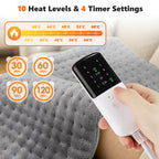 Electric Heating Pad and Thermal Warming Mat for Back Pain Relief