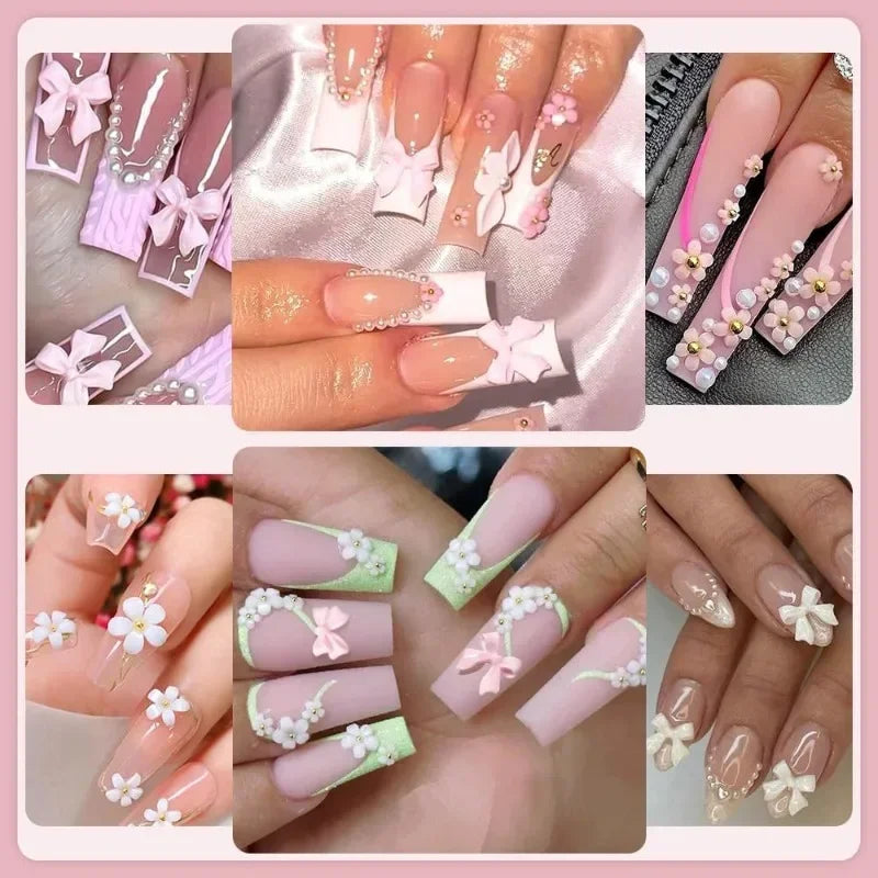 3D Nail Art Charms and Decoration Set Mixed Resin Accessories