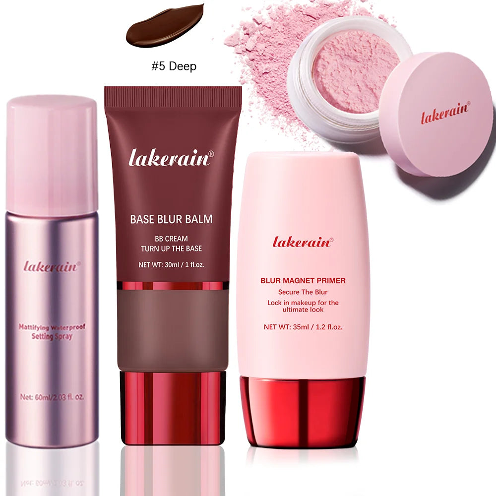 Professional Makeup Setting Kit Pore Blurring Face Base Set - 33