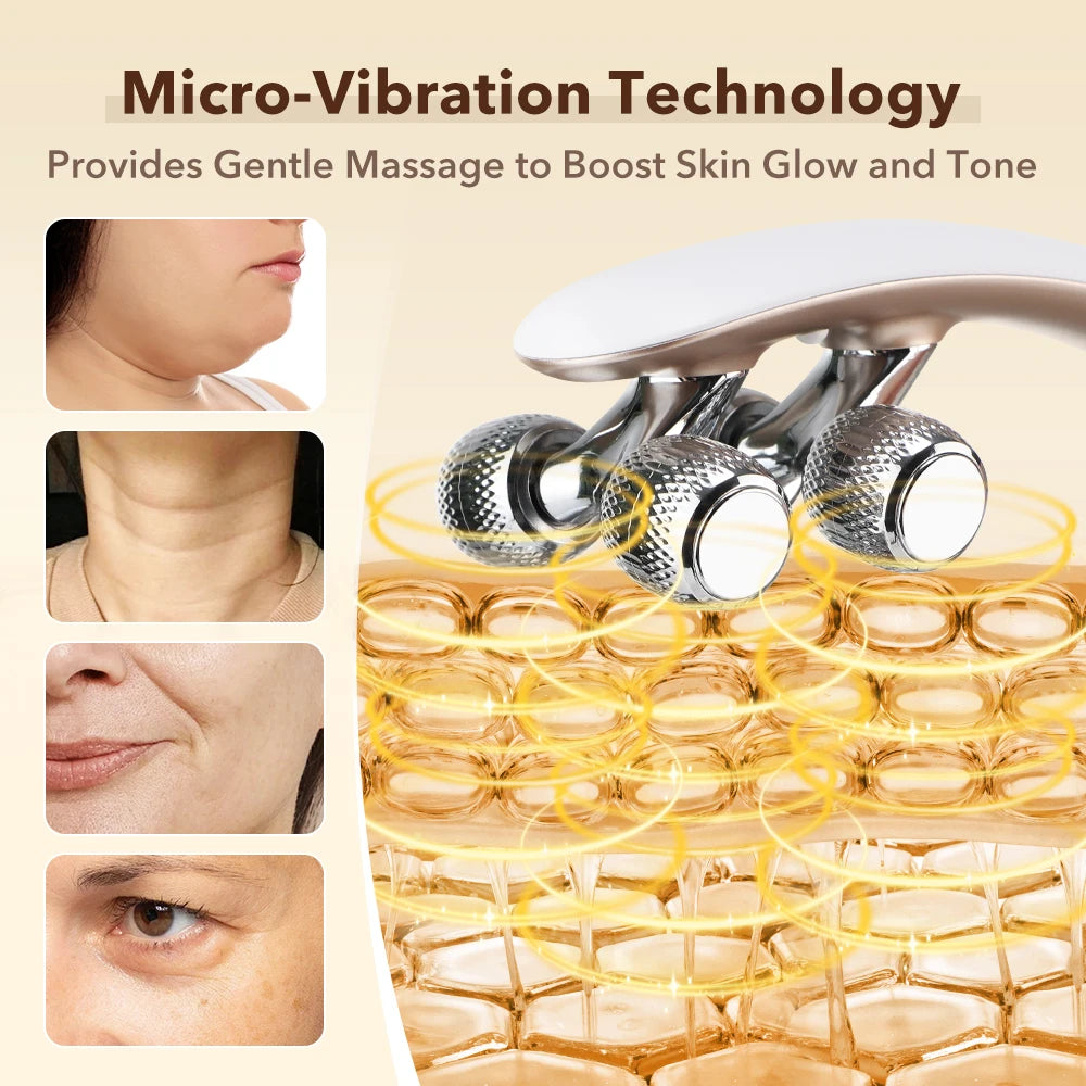 Electric Facial Massager Roller Skin Tightening Contouring Beauty Tool