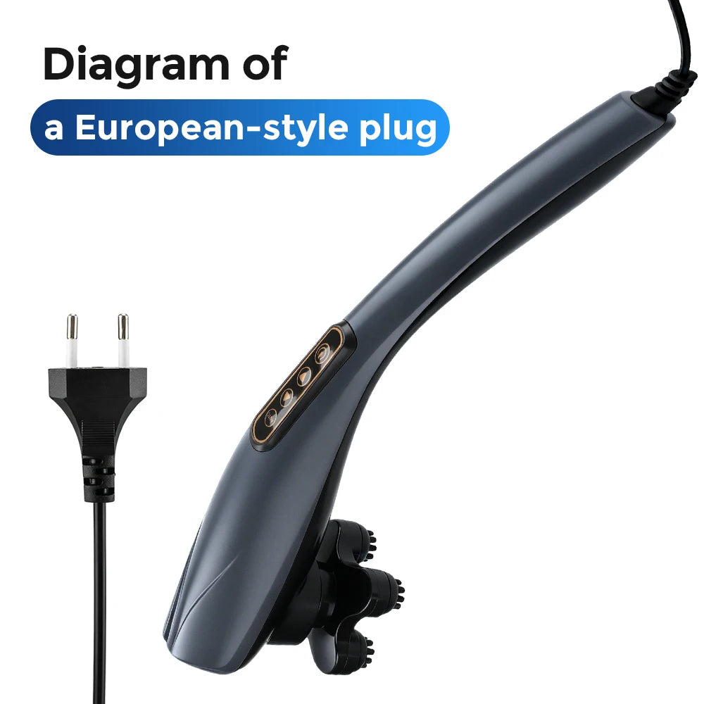 Electric Dolphin Massager Handheld Percussion Body Muscle Relax Tool