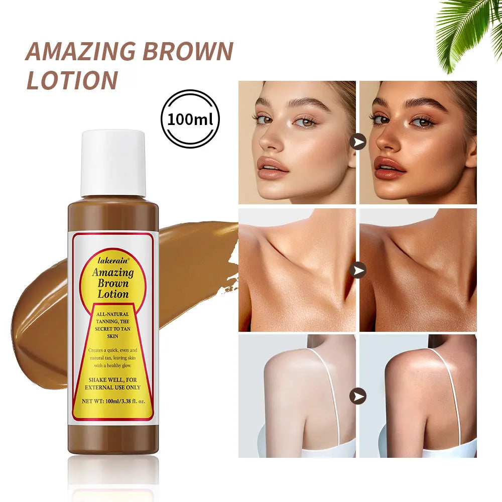 Amazing Brown Tanning Lotion Self Tanner Body Bronzer