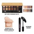 3 Piece Eye Makeup Set CC Corrector Eyeshadow Palette and Mascara Kit