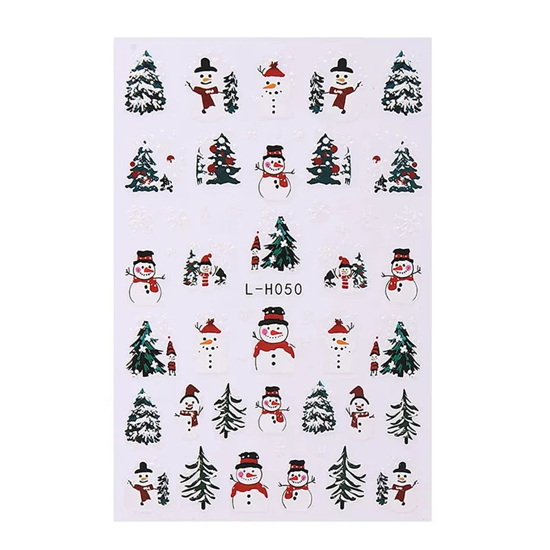 Christmas Nail Stickers Winter Nail Art Decals