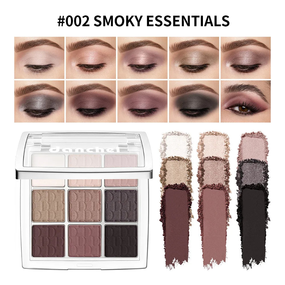 9 Shade Eyeshadow Palette Matte Glitter Pigmented Makeup Eye Shadow - 25