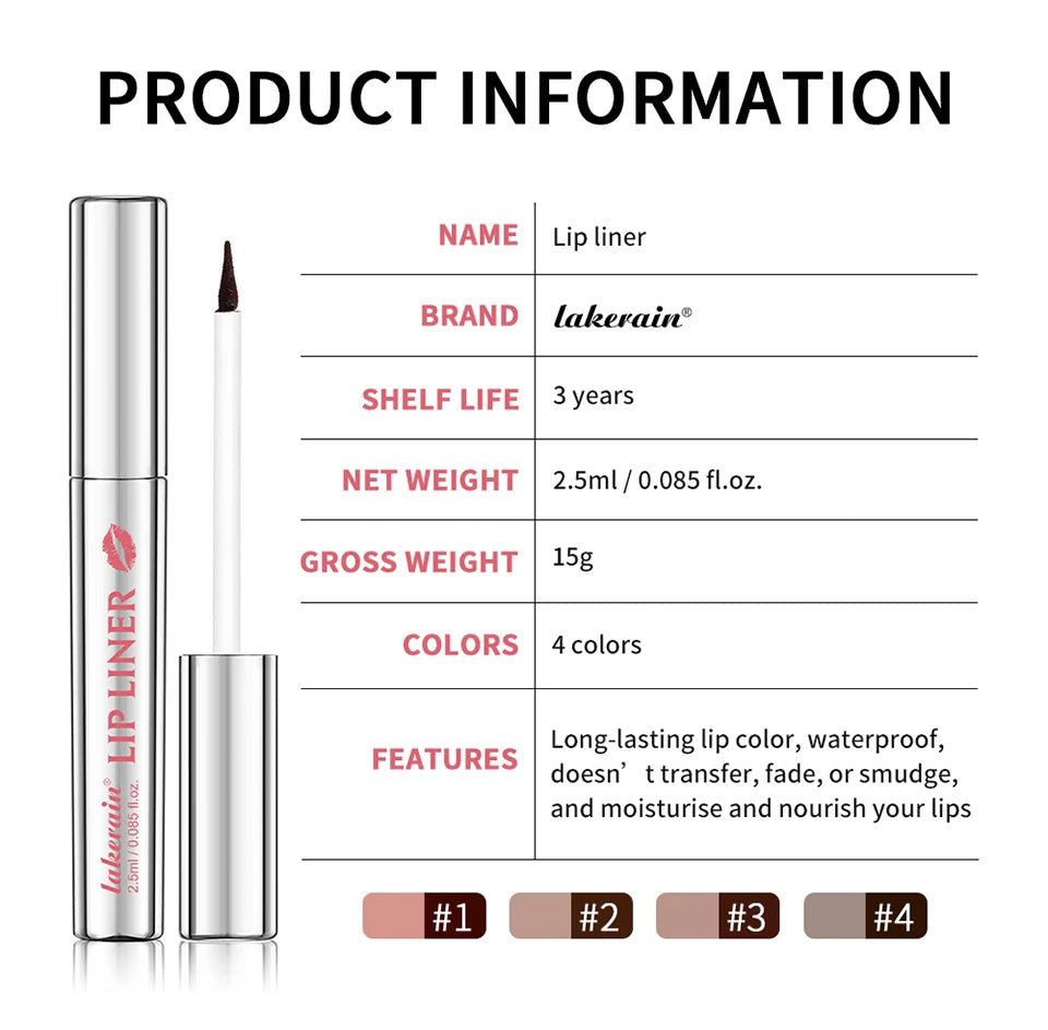 Peel Off Lip Liner Tattoo Lip Stain Waterproof Smudge Proof Liner