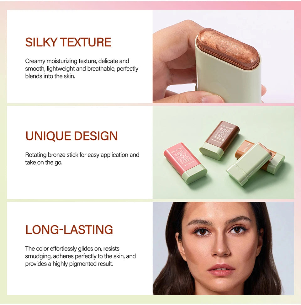 Contour Bronzer Stick and Face Highlighter Makeup Eraser