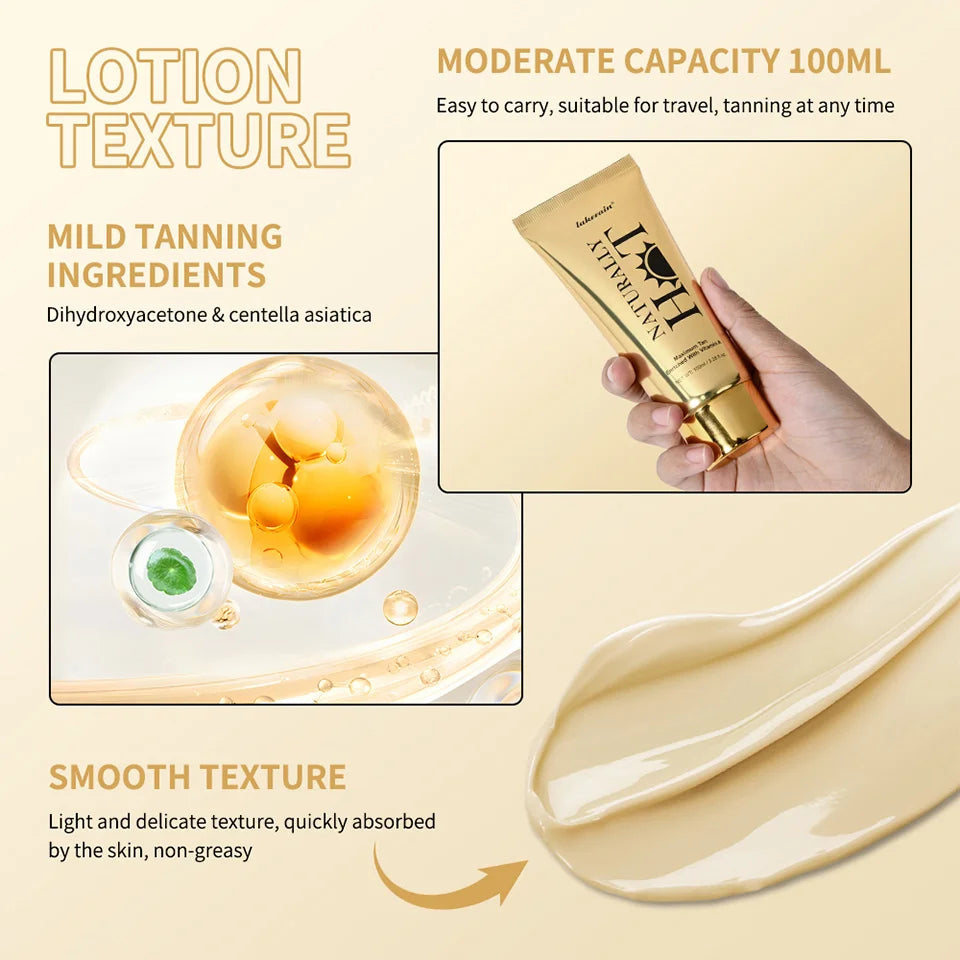 Hot Tanning Cream Self Tanner Bronzer for Natural Glow