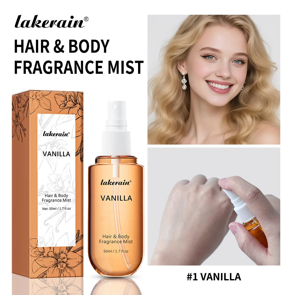 Vanilla and Rose Fragrance Mist Body Spray for Hair and Skin - 20