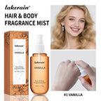 Vanilla and Rose Fragrance Mist Body Spray for Hair and Skin