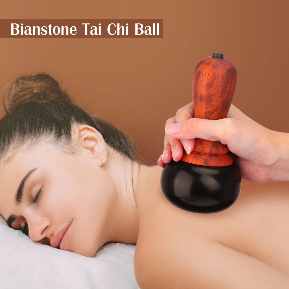 Electric Bianstone Gua Sha Massager Heated Scraping Tool