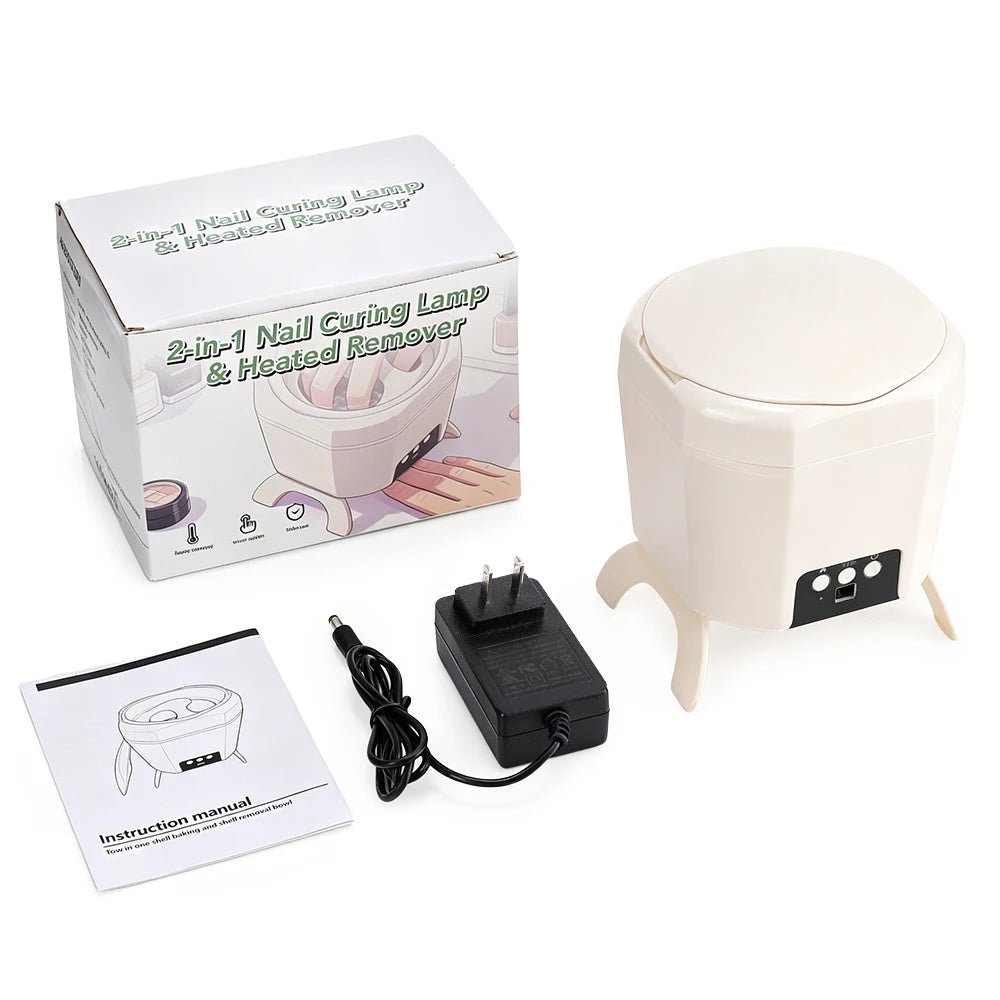 2 in 1 Nail Dryer and Electric Gel Polish Remover Manicure Bowl