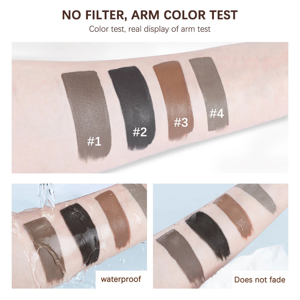 Waterproof Eyebrow Gel Set Long Lasting Eyebrow Tint Makeup - 6