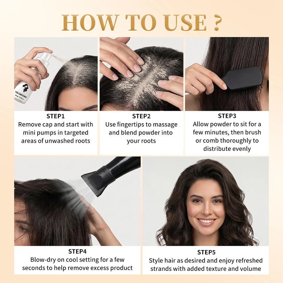 Dry Shampoo Powder Volumizing Hair Styling Powder for Oil Control