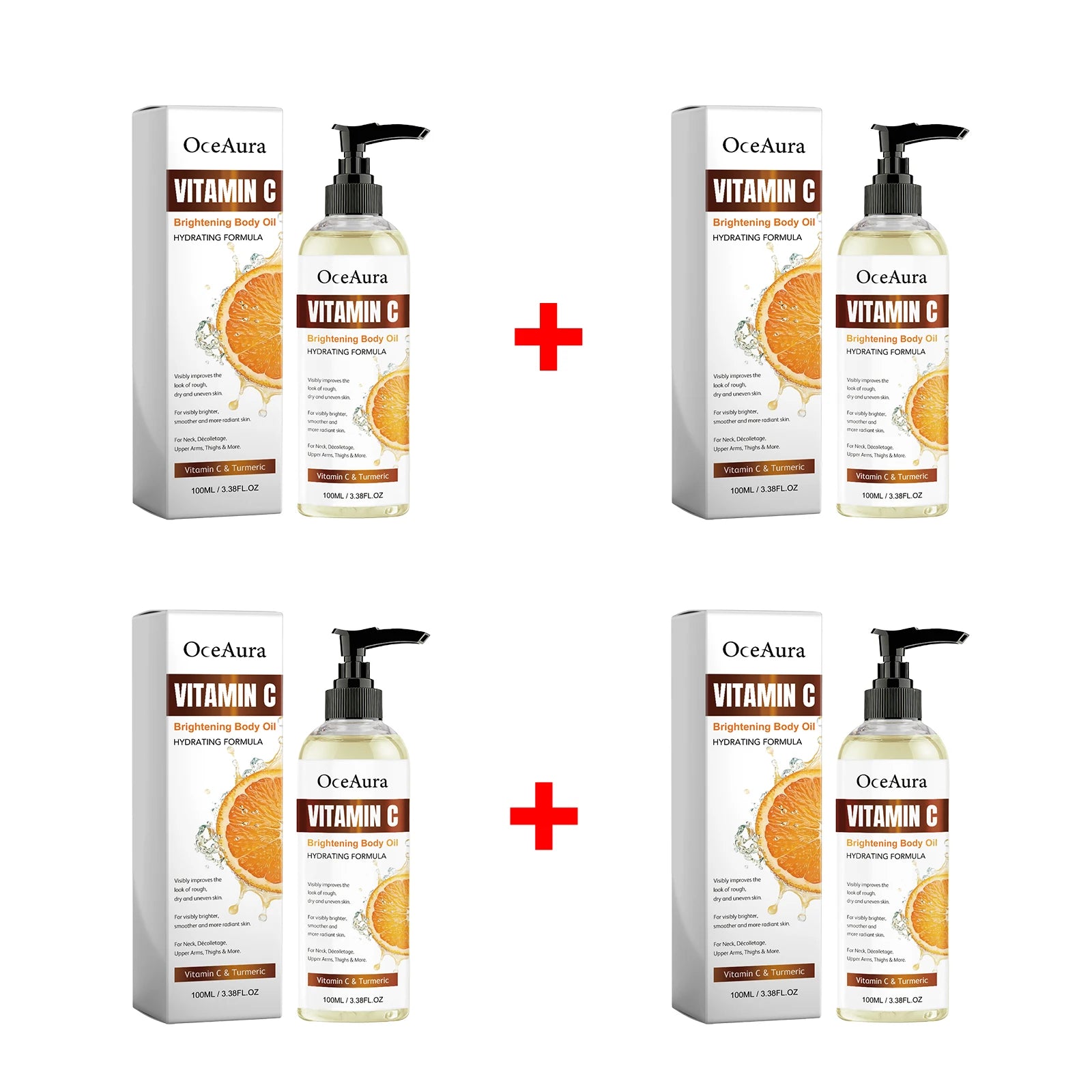 Turmeric Vitamin C Body Oil Brightening Glow Moisturizing Skin Serum - 21