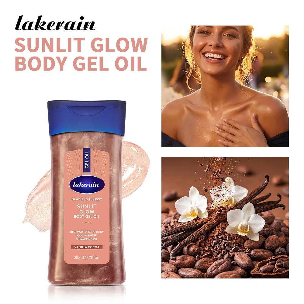 Cocoa Body Oil Gel Hydrating Moisturizer for Glowing Skin - 20