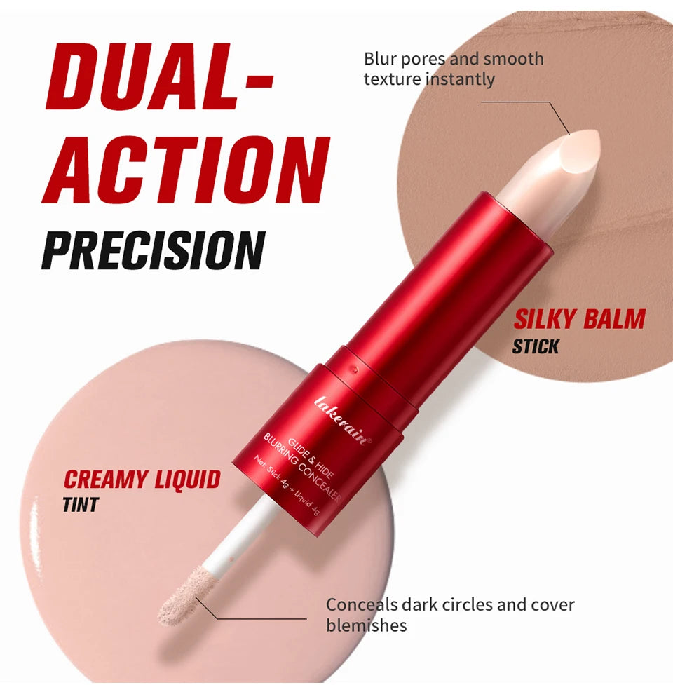 2 in 1 Blurring Concealer and Full Coverage Foundation Makeup